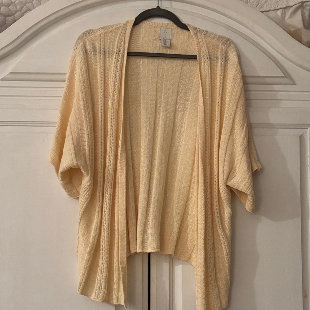 Joie Cream Knit linen blend kimono sleeve Cardigan